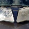 Before and after photos of a headlight restoration | Featured image for Headlight Restoration Kit – DIY Page by Action Auto Electrical & Mechanical.